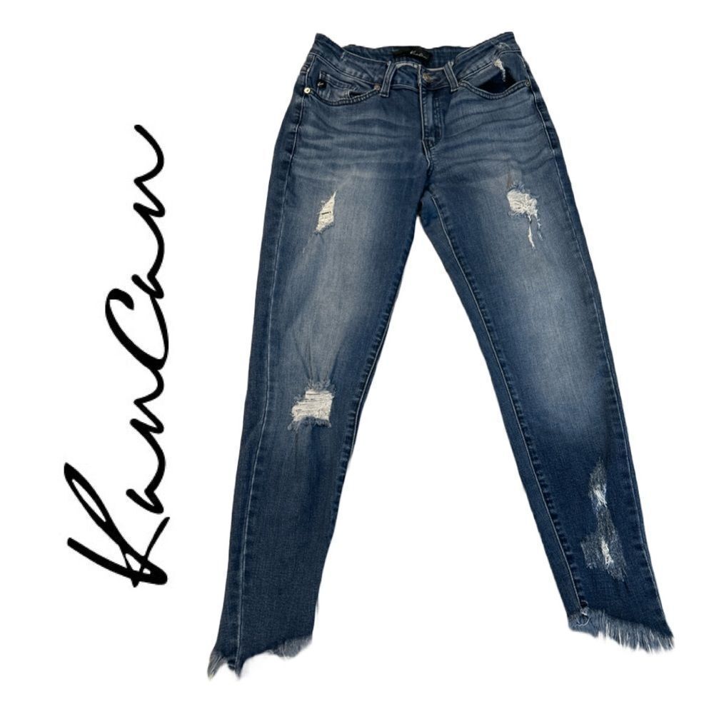 KanCan Women’s Distressed Skinny Jeans KC6108D - Size 27